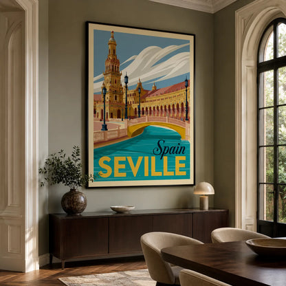 Seville Spain Travel Wall Art Decor - Wall Art Decor - close up
