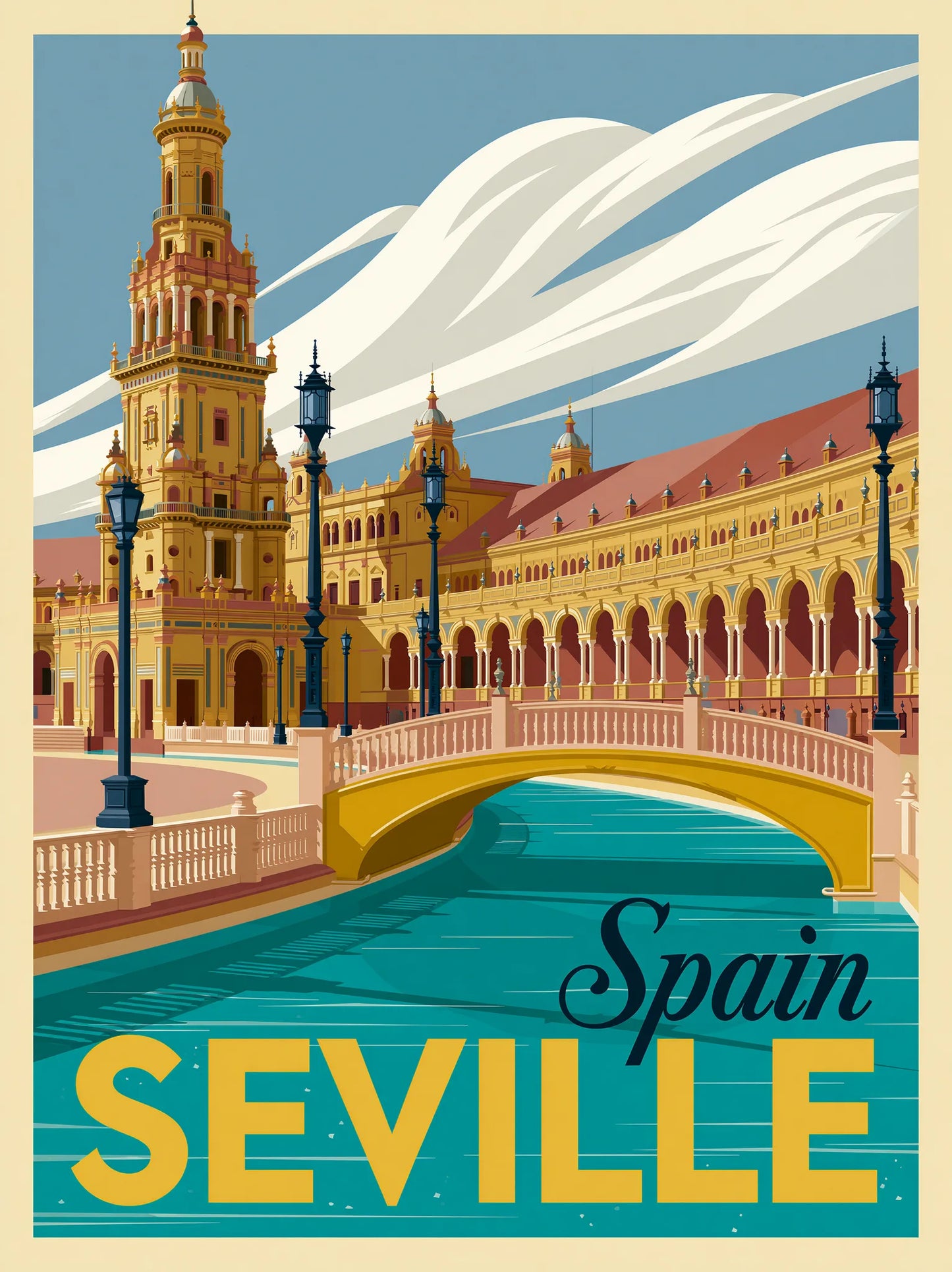 Seville Spain Travel Wall Art Decor - Wall Art Decor - front view