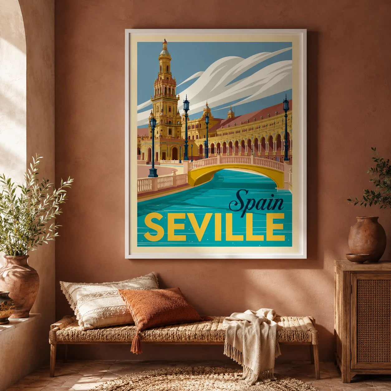Seville Spain Travel Wall Art Decor - Wall Art Decor - in use