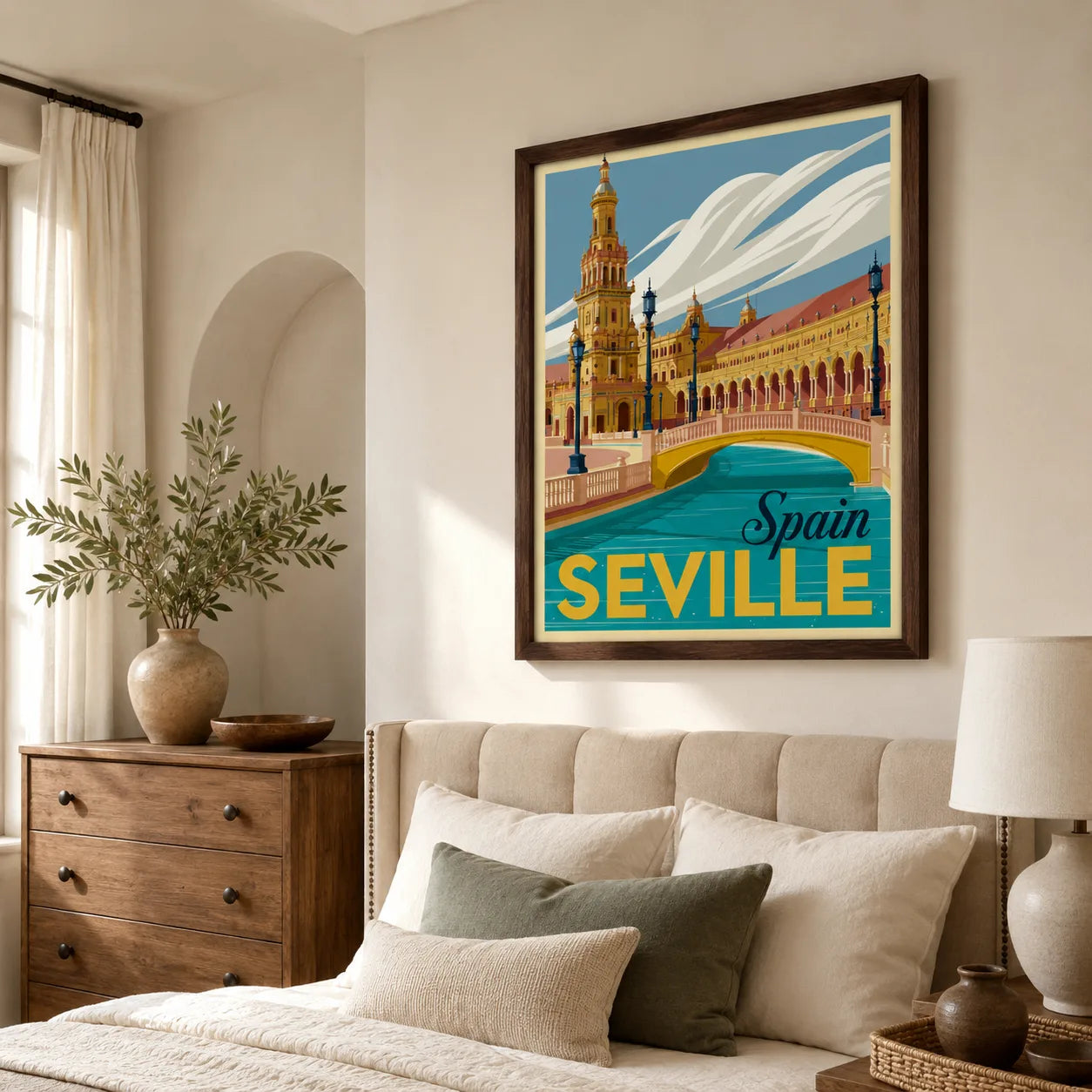 Seville Spain Travel Wall Art Decor - Wall Art Decor - styled