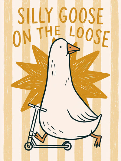 Silly Goose on the Loose Wall Art Decor