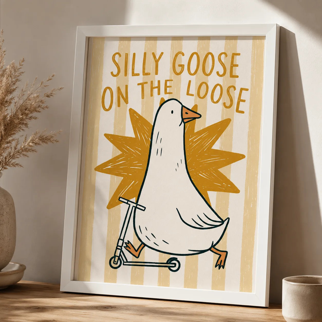 Silly Goose on the Loose Wall Art Decor - Wall Art Decor - packaging