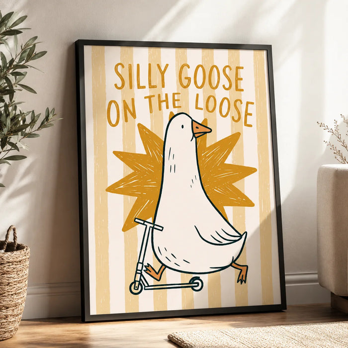 Silly Goose on the Loose Wall Art Decor