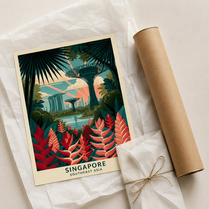 Singapore Gardens by the Bay Wall Art Decor - Wall Art Decor - back view