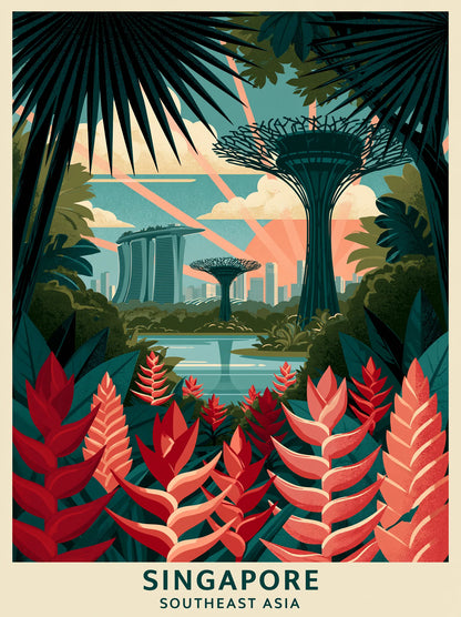 Singapore Gardens by the Bay Wall Art Decor - Wall Art Decor - front view