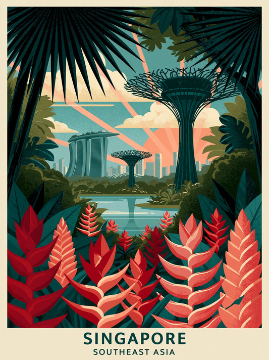 Singapore Gardens by the Bay Wall Art Decor - Wall Art Decor - front view