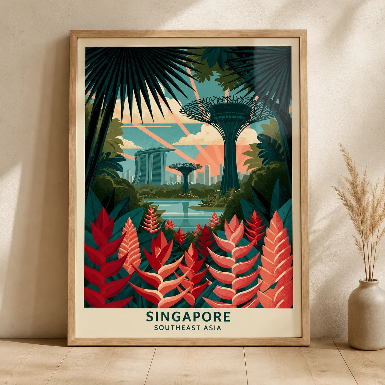 Singapore Gardens by the Bay Wall Art Decor - Wall Art Decor - side view