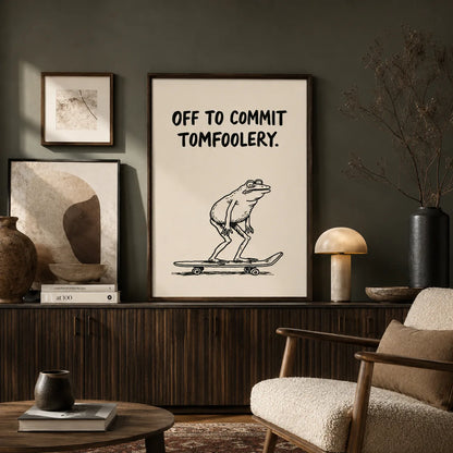 Skateboarding Frog Tomfoolery Wall Art Decor - Wall Art Decor - view 11