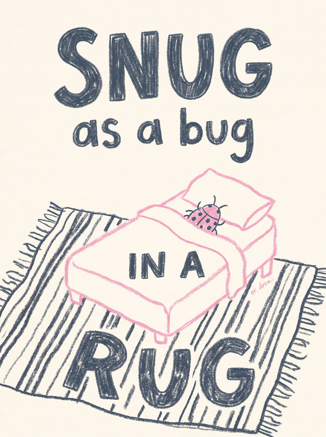 Snug as a Bug in a Rug Ladybug Nursery Wall Art Decor