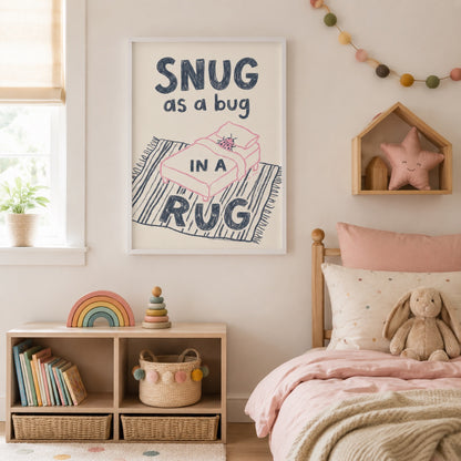 Snug as a Bug in a Rug Ladybug Nursery Wall Art Decor – preview 10