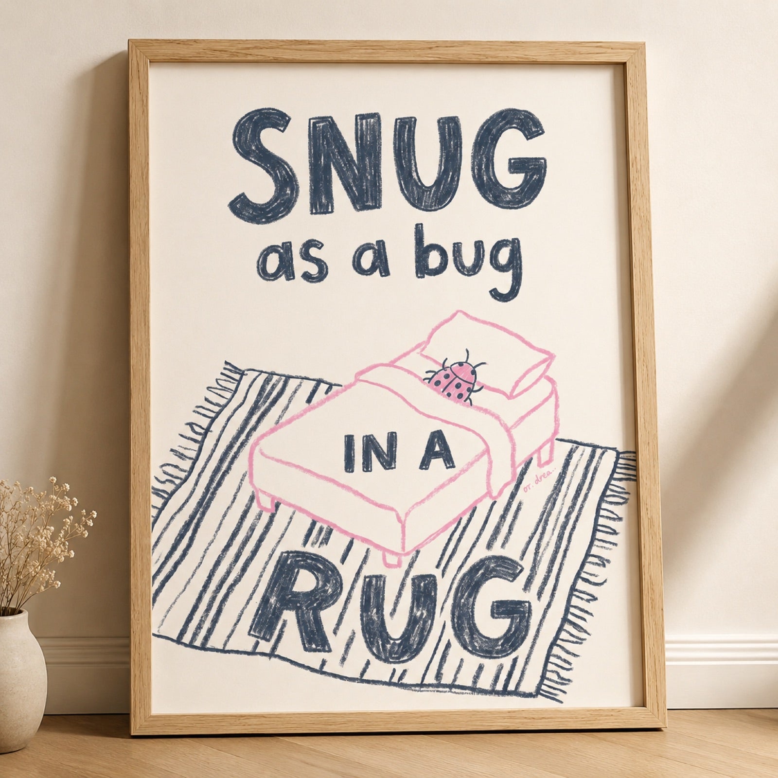 Snug as a Bug in a Rug Ladybug Nursery Wall Art Decor – preview 11