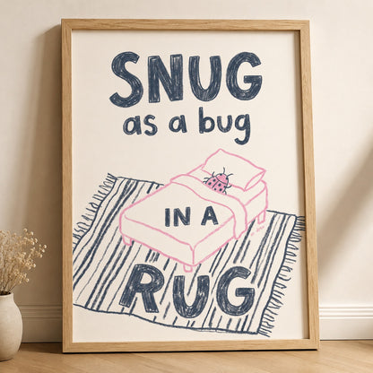 Snug as a Bug in a Rug Ladybug Nursery Wall Art Decor – preview 11