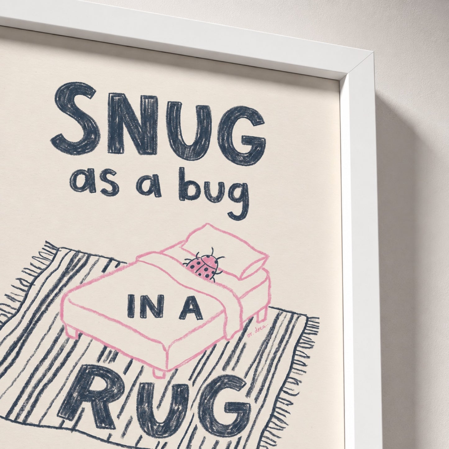 Snug as a Bug in a Rug Ladybug Nursery Wall Art Decor – preview 5