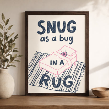 Snug as a Bug in a Rug Ladybug Nursery Wall Art Decor – preview 6