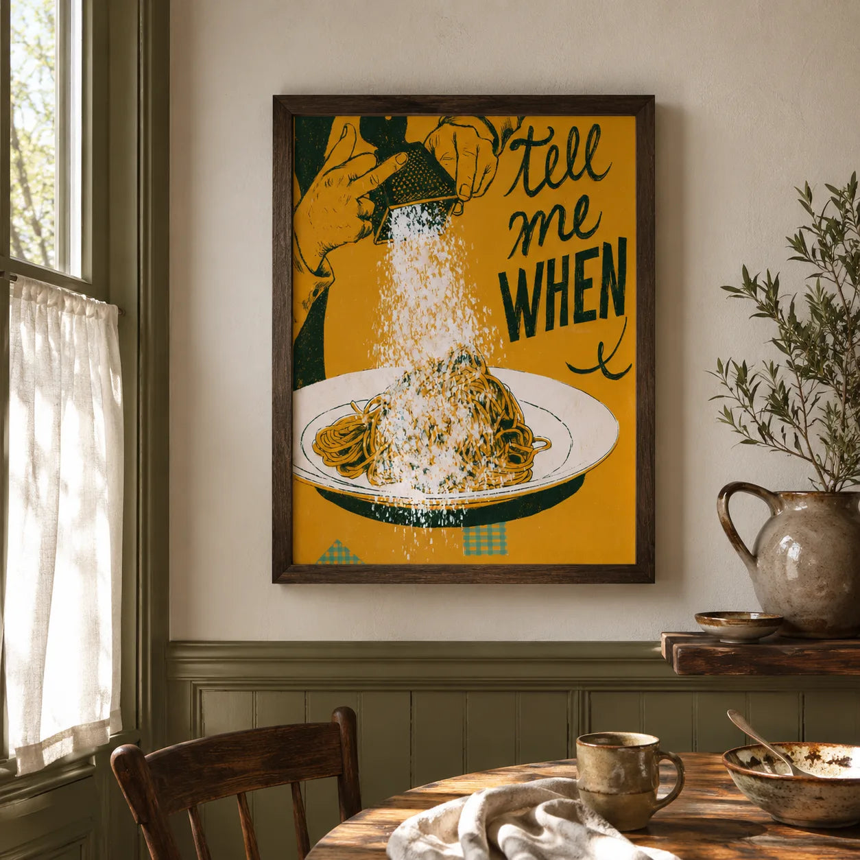 Spaghetti Tell Me When Wall Art Decor - Wall Art Decor - view 11