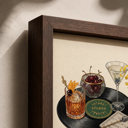 Stereo Cocktail Record Wall Art Decor - Wall Art Decor - packaging