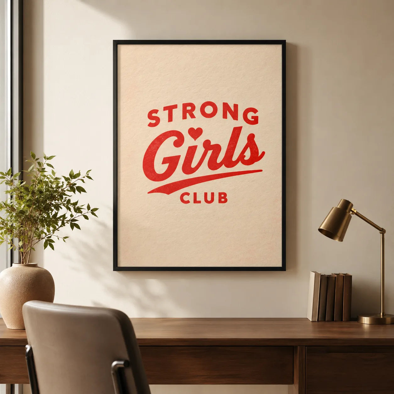 Strong Girls Club Wall Art Decor - Wall Art Decor - alternate angle