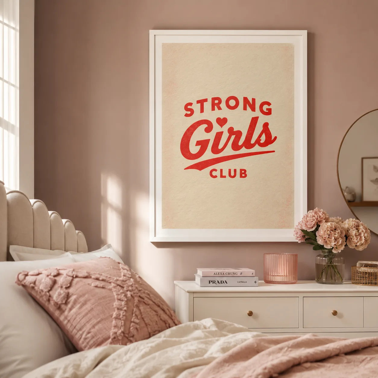 Strong Girls Club Wall Art Decor - Wall Art Decor - detail