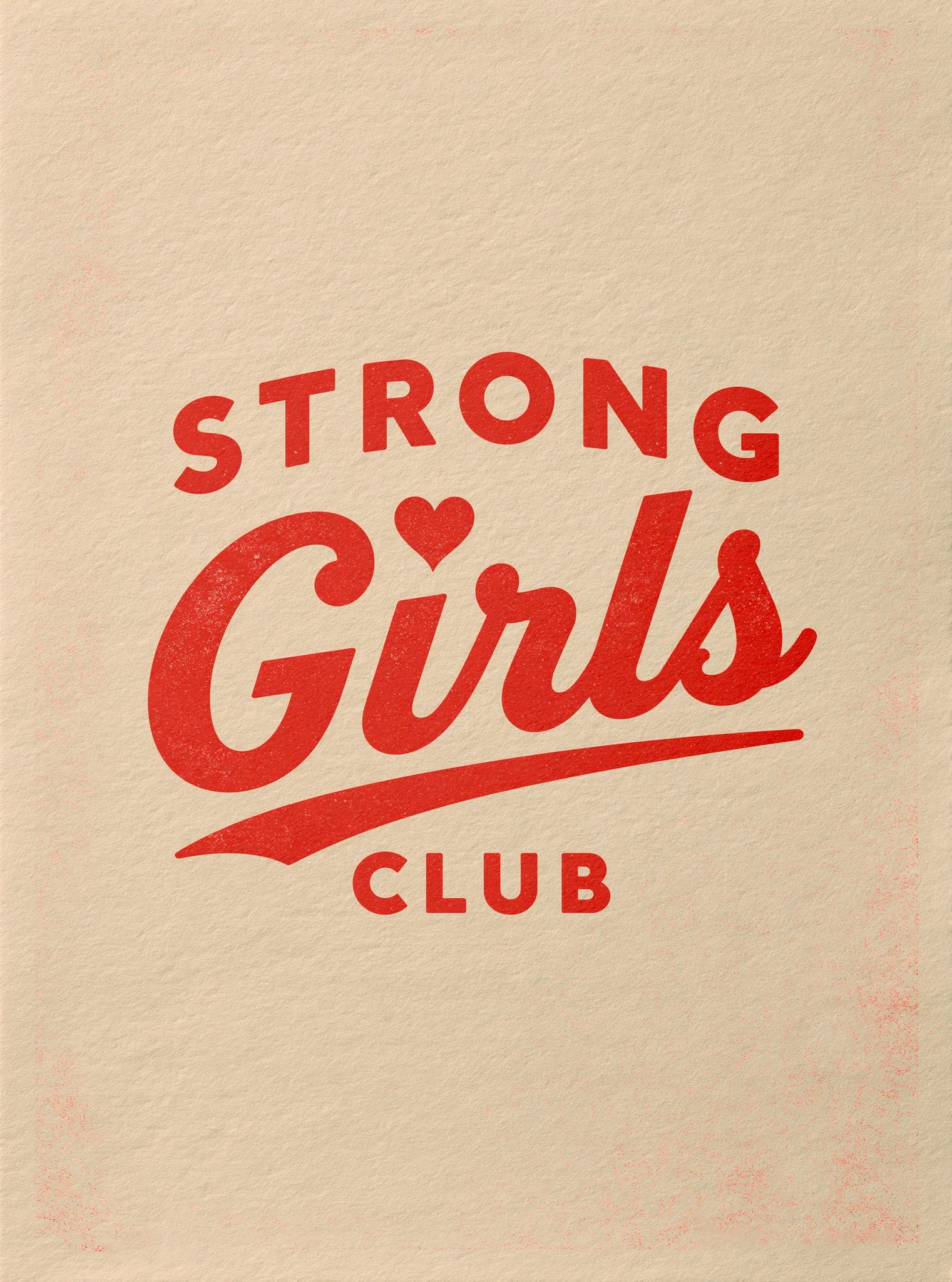 Strong Girls Club Wall Art Decor - Wall Art Decor - front view