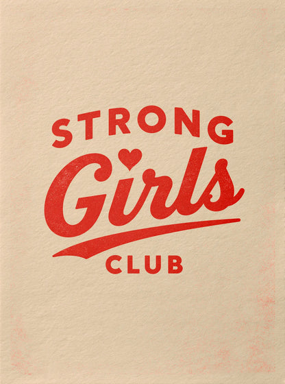 Strong Girls Club Wall Art Decor - Wall Art Decor - front view