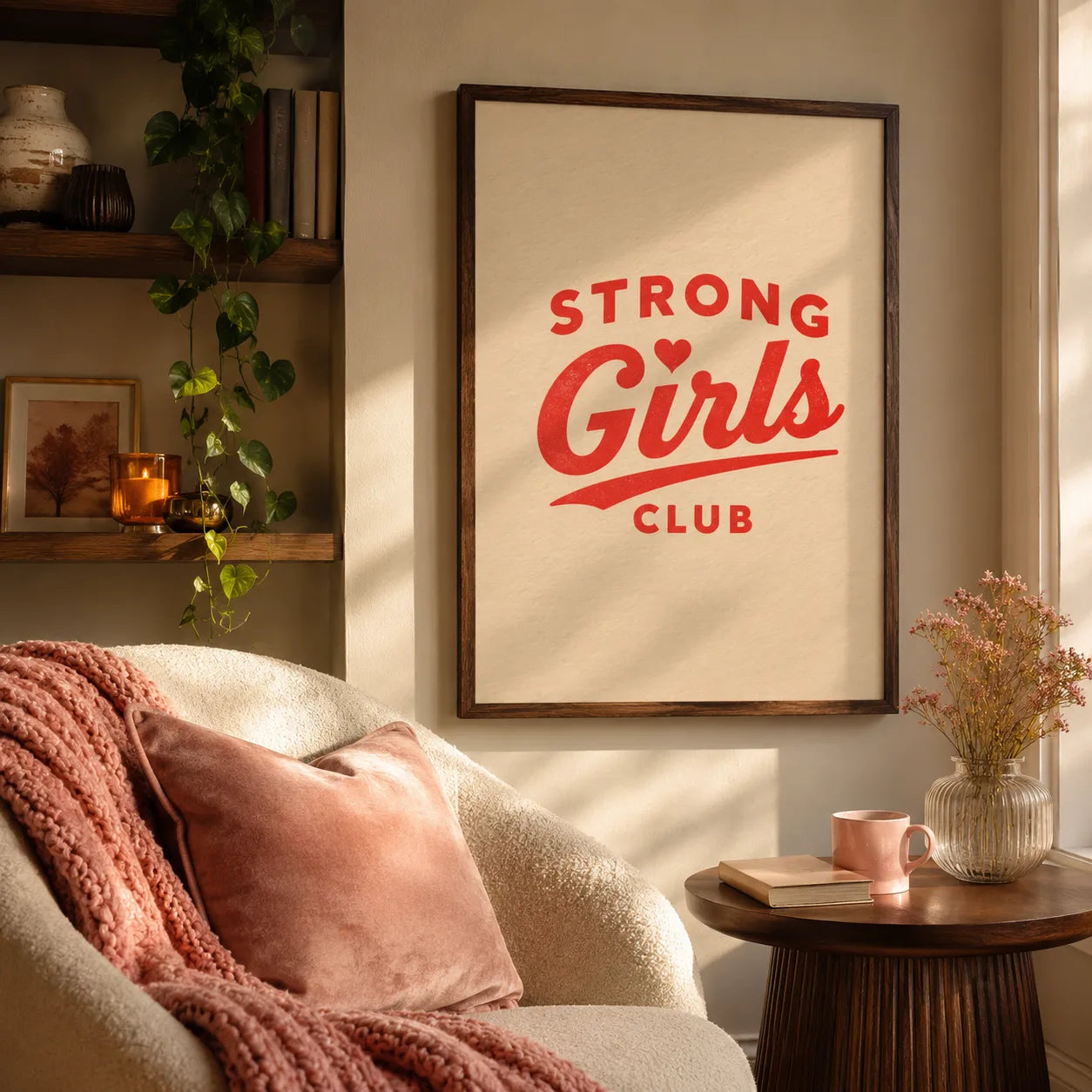 Strong Girls Club Wall Art Decor - Wall Art Decor - in use