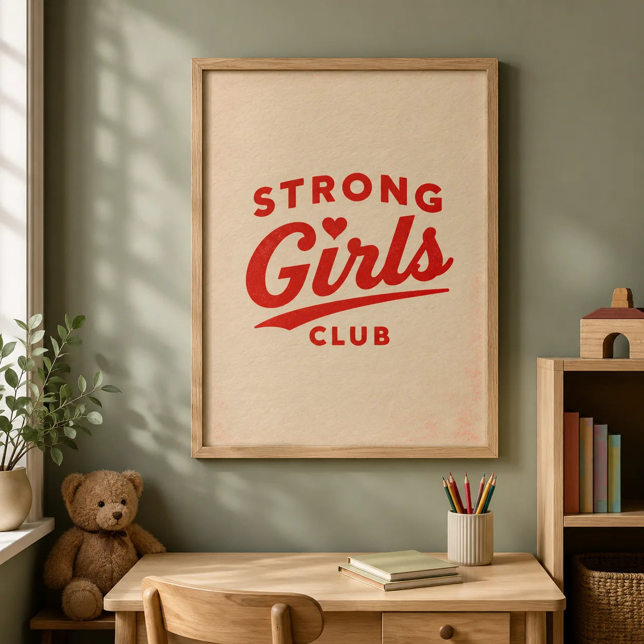 Strong Girls Club Wall Art Decor - Wall Art Decor - styled