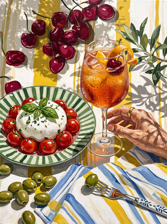 Summer Aperitivo Still Life Wall Art Decor