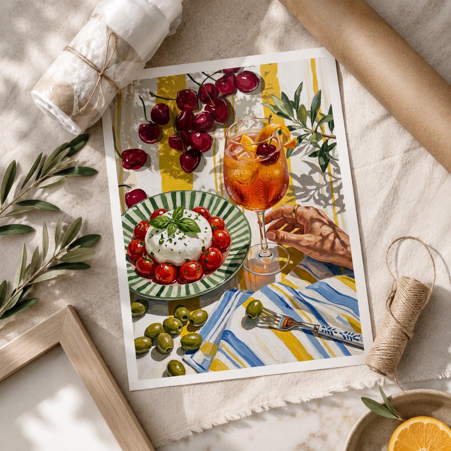 Summer Aperitivo Still Life Wall Art Decor – preview 4