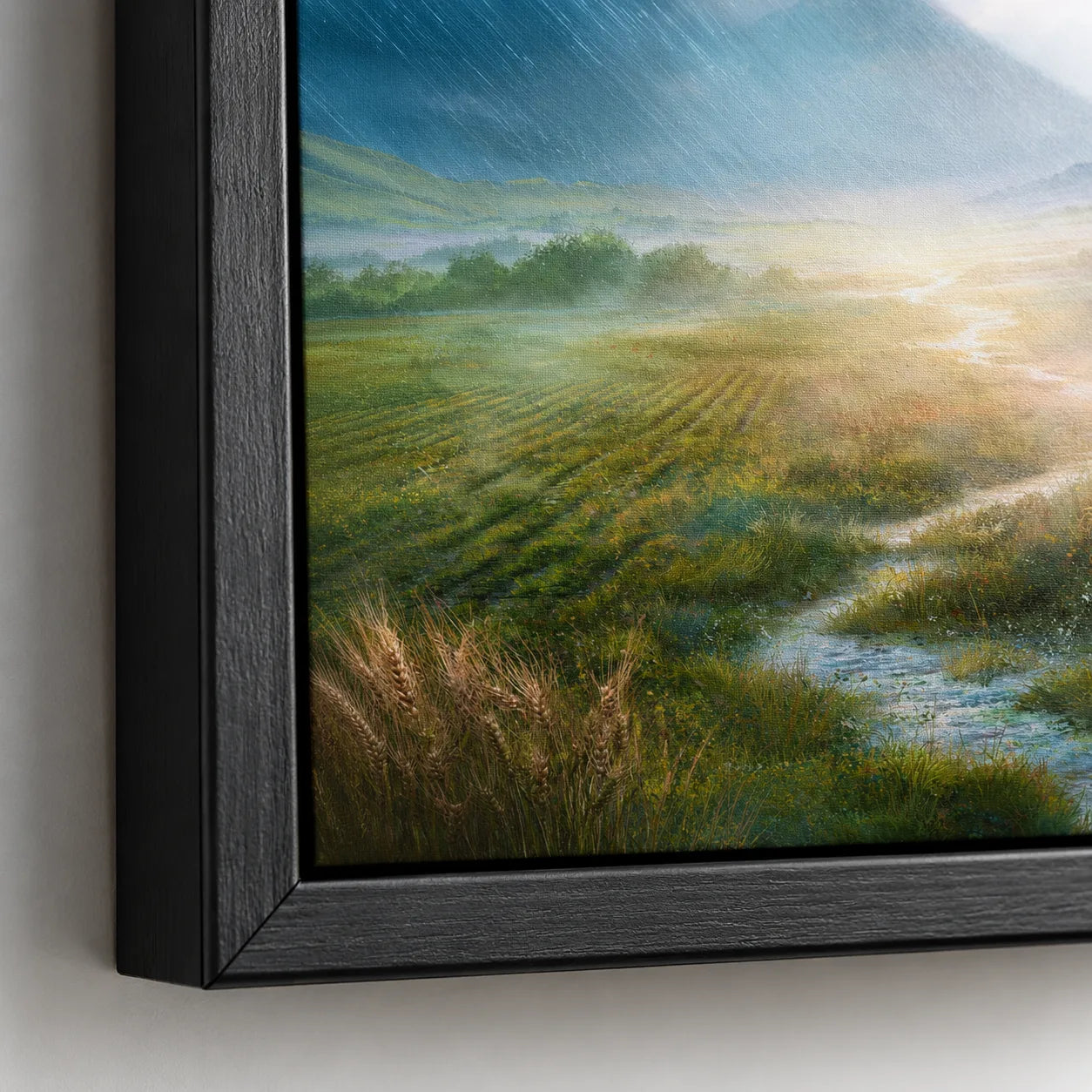 Sunlit Meadow Stream Wall Art Decor - Wall Art Decor - packaging