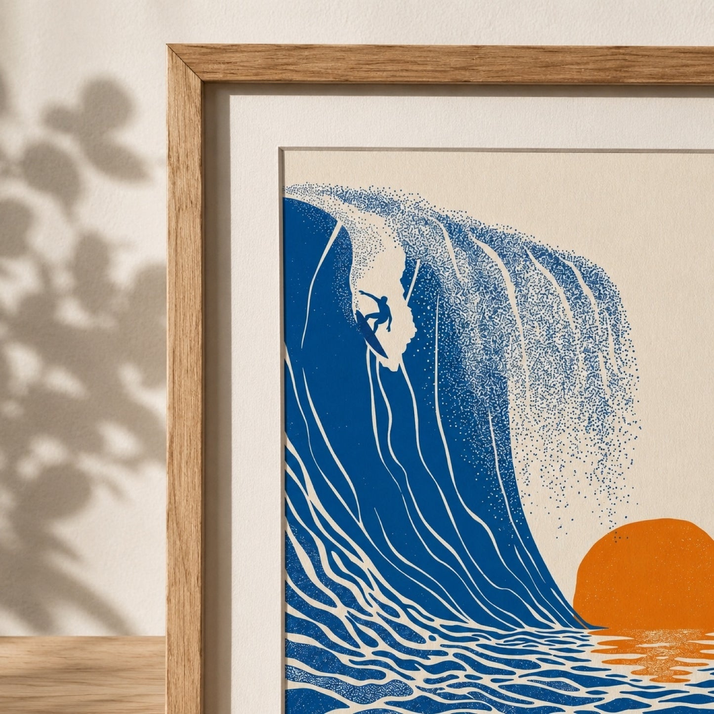 Sunset Surfer Wave Retro Wall Art Decor – preview 5