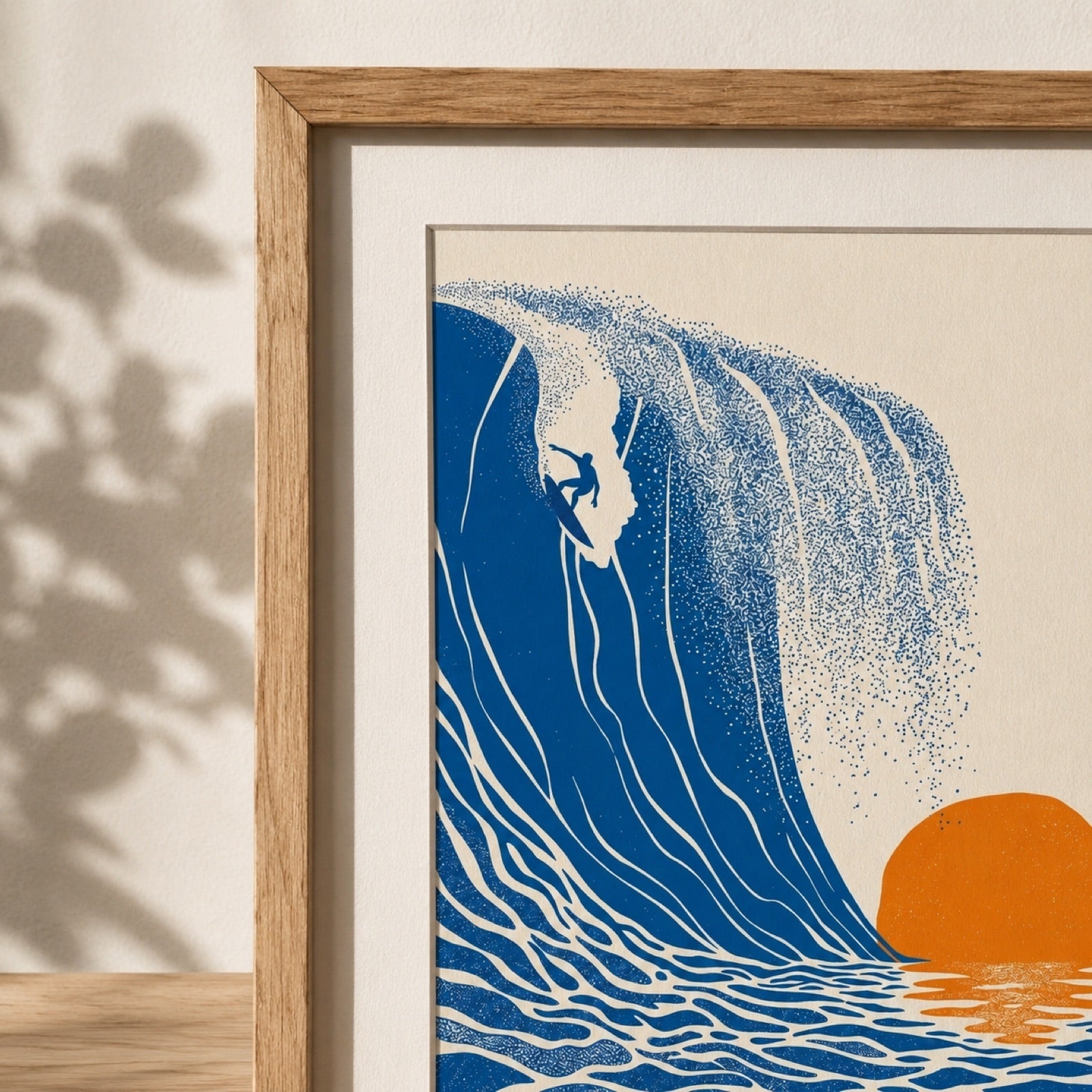 Sunset Surfer Wave Retro Wall Art Decor – preview 5