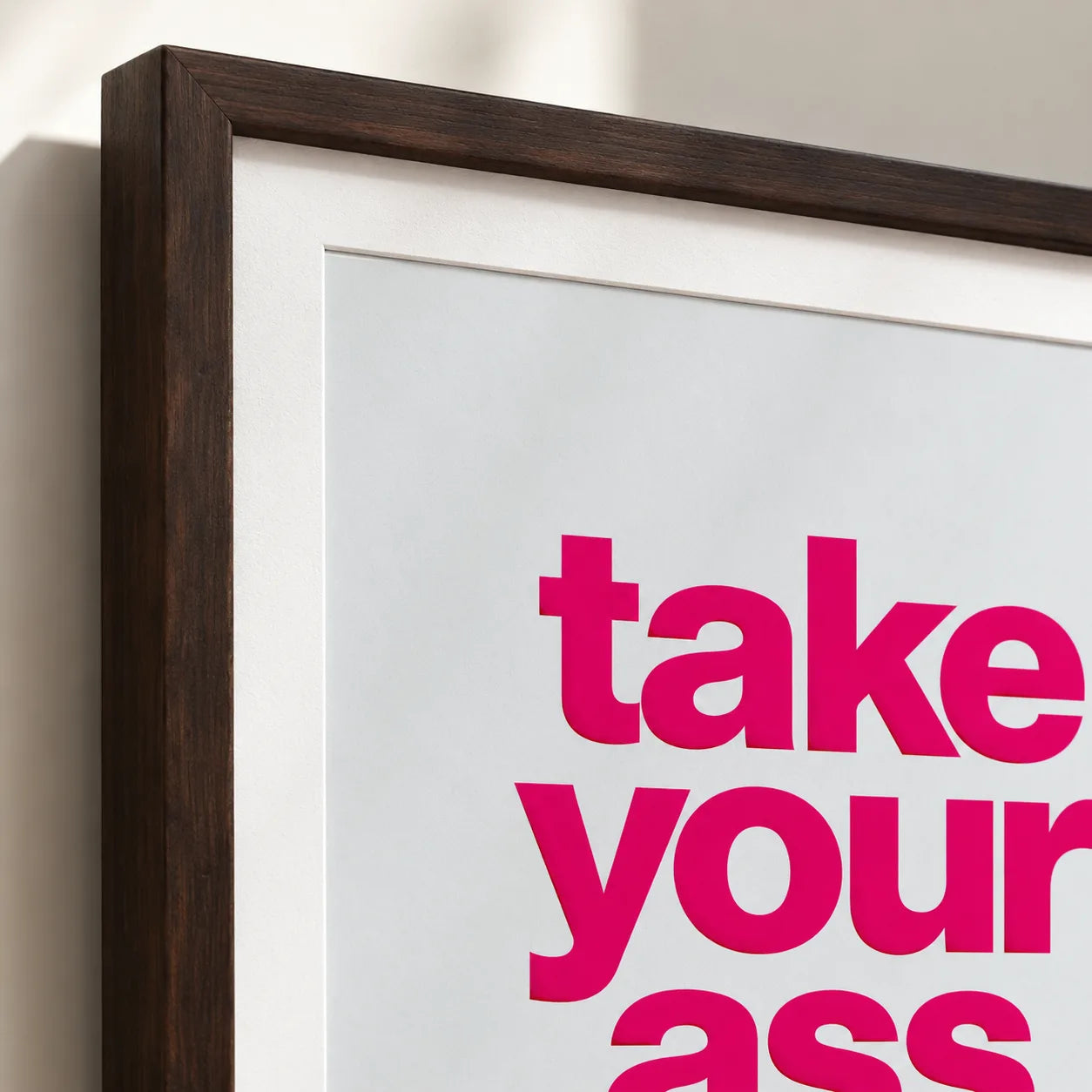 Take Your Ass to Class Wall Art Decor - Wall Art Decor - packaging
