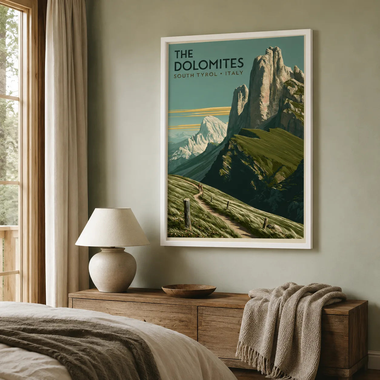 The Dolomites Travel Wall Art Decor - Wall Art Decor - alternate angle