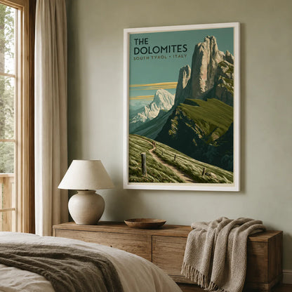 The Dolomites Travel Wall Art Decor - Wall Art Decor - alternate angle