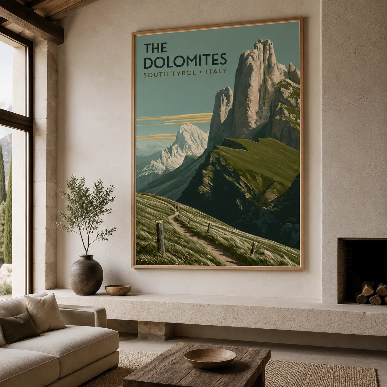The Dolomites Travel Wall Art Decor - Wall Art Decor - close up