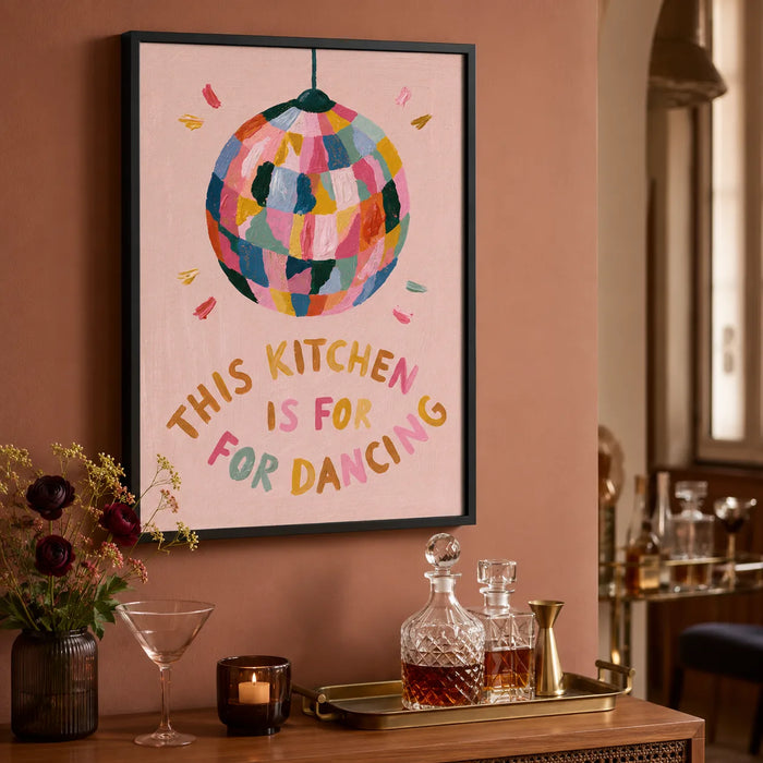 This Kitchen Is For Dancing Wall Art Decor