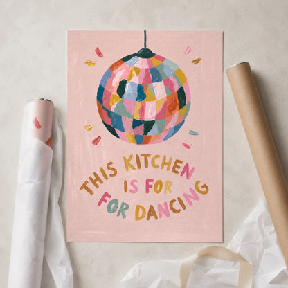 This Kitchen Is For Dancing Wall Art Decor - Wall Art Decor - back view