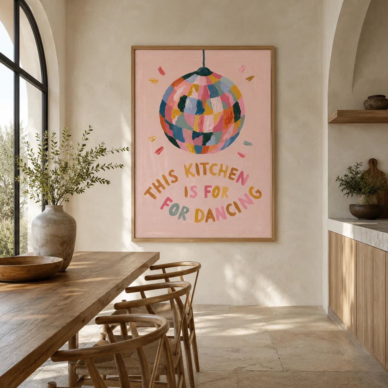This Kitchen Is For Dancing Wall Art Decor - Wall Art Decor - close up
