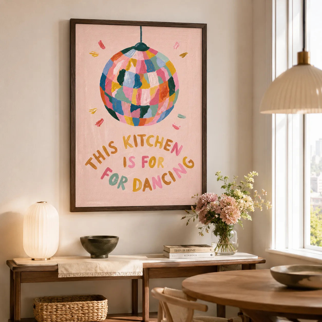 This Kitchen Is For Dancing Wall Art Decor - Wall Art Decor - in use