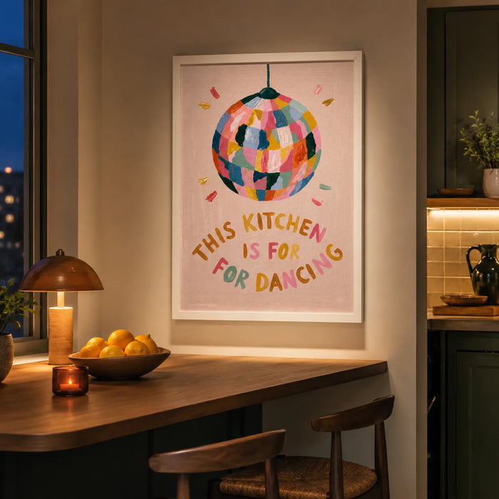 This Kitchen Is For Dancing Wall Art Decor