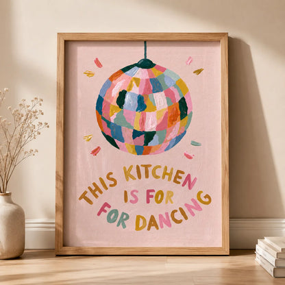 This Kitchen Is For Dancing Wall Art Decor - Wall Art Decor - side view