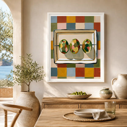 Three Olives Checkerboard Wall Art Decor - Wall Art Decor - detail