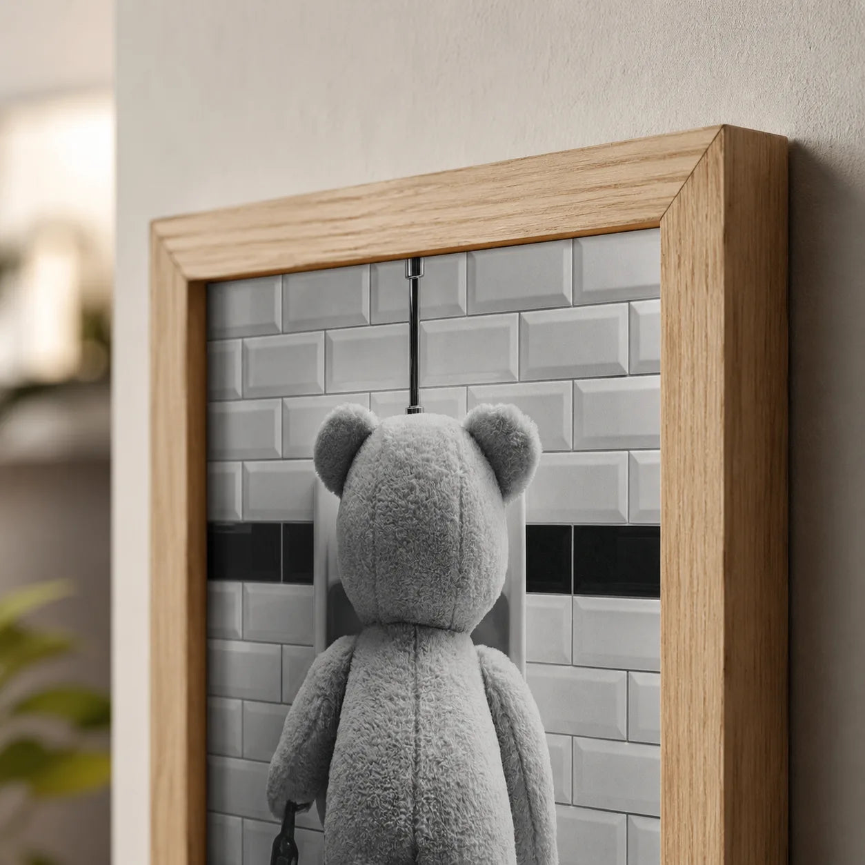 Tipsy Teddy Bear Bathroom Wall Art Decor - Wall Art Decor - packaging