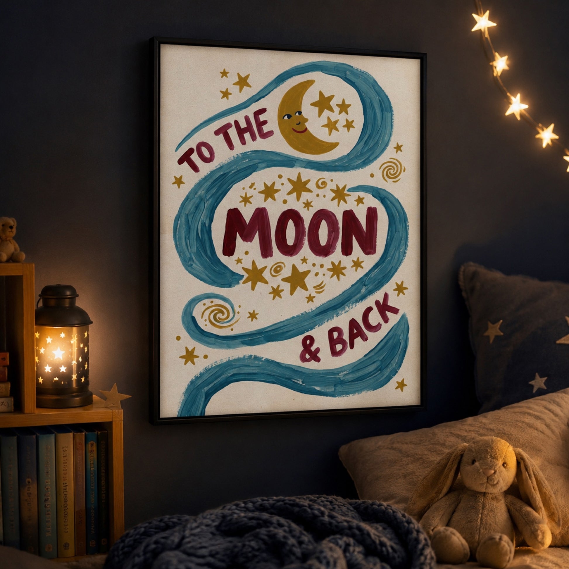 To the Moon and Back Wall Art Decor preview 11