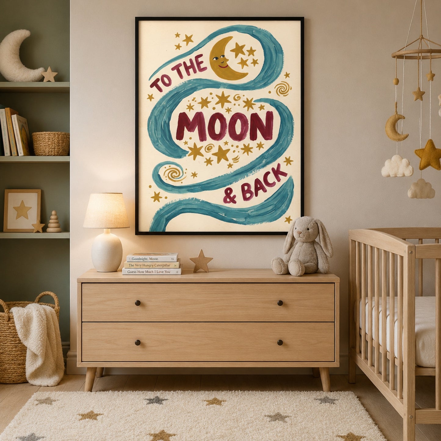 To the Moon and Back Wall Art Decor preview 3