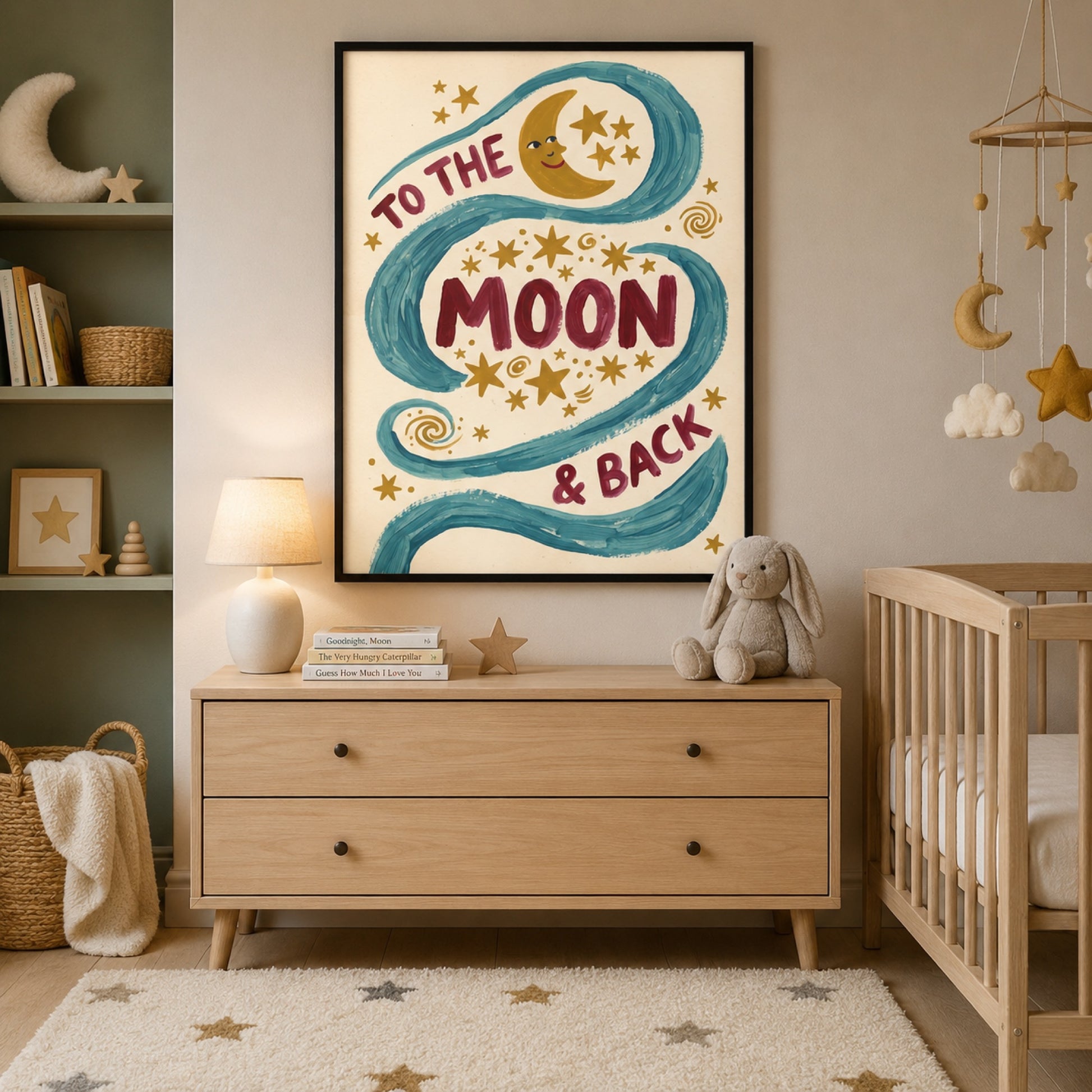 To the Moon and Back Wall Art Decor preview 3