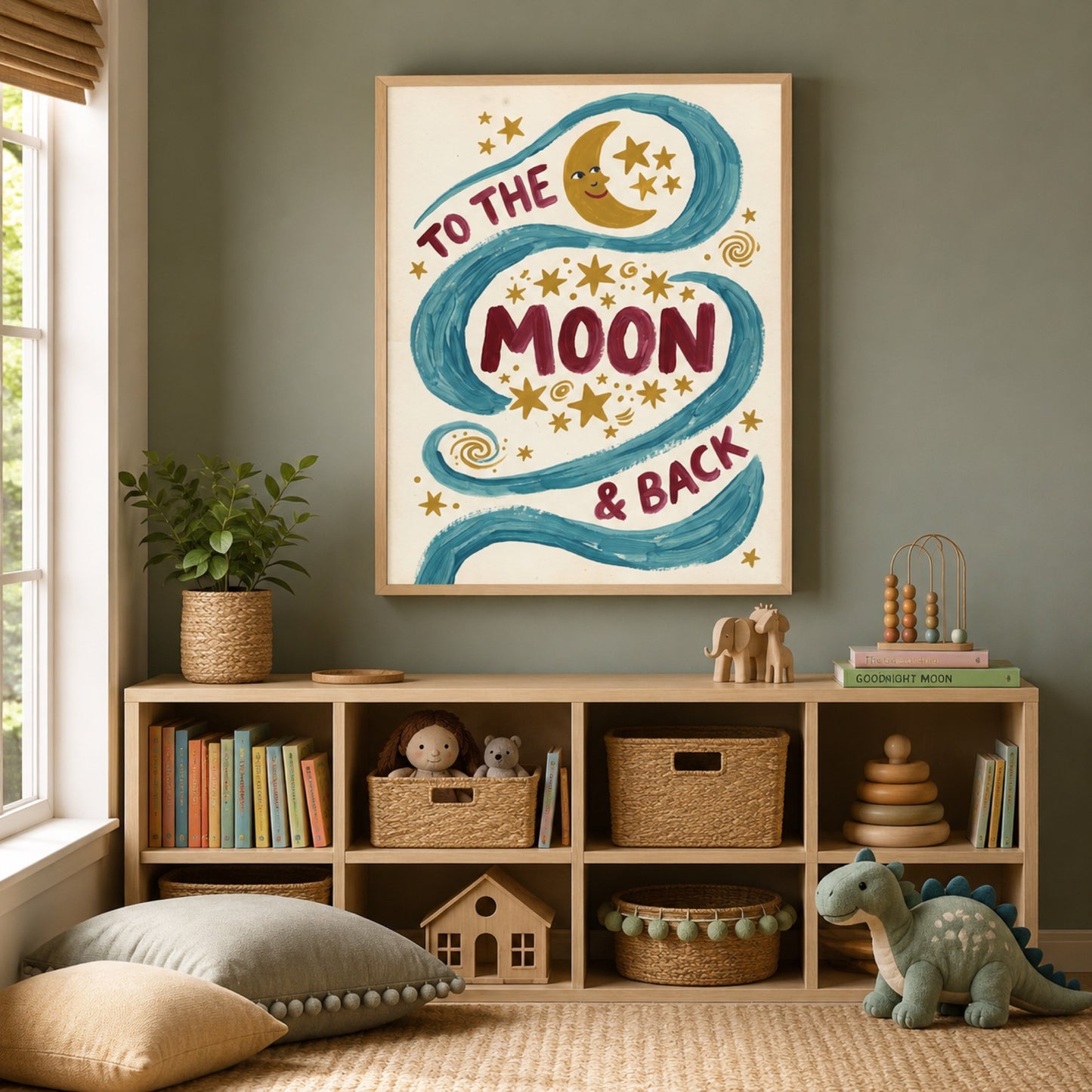 To the Moon and Back Wall Art Decor preview 4