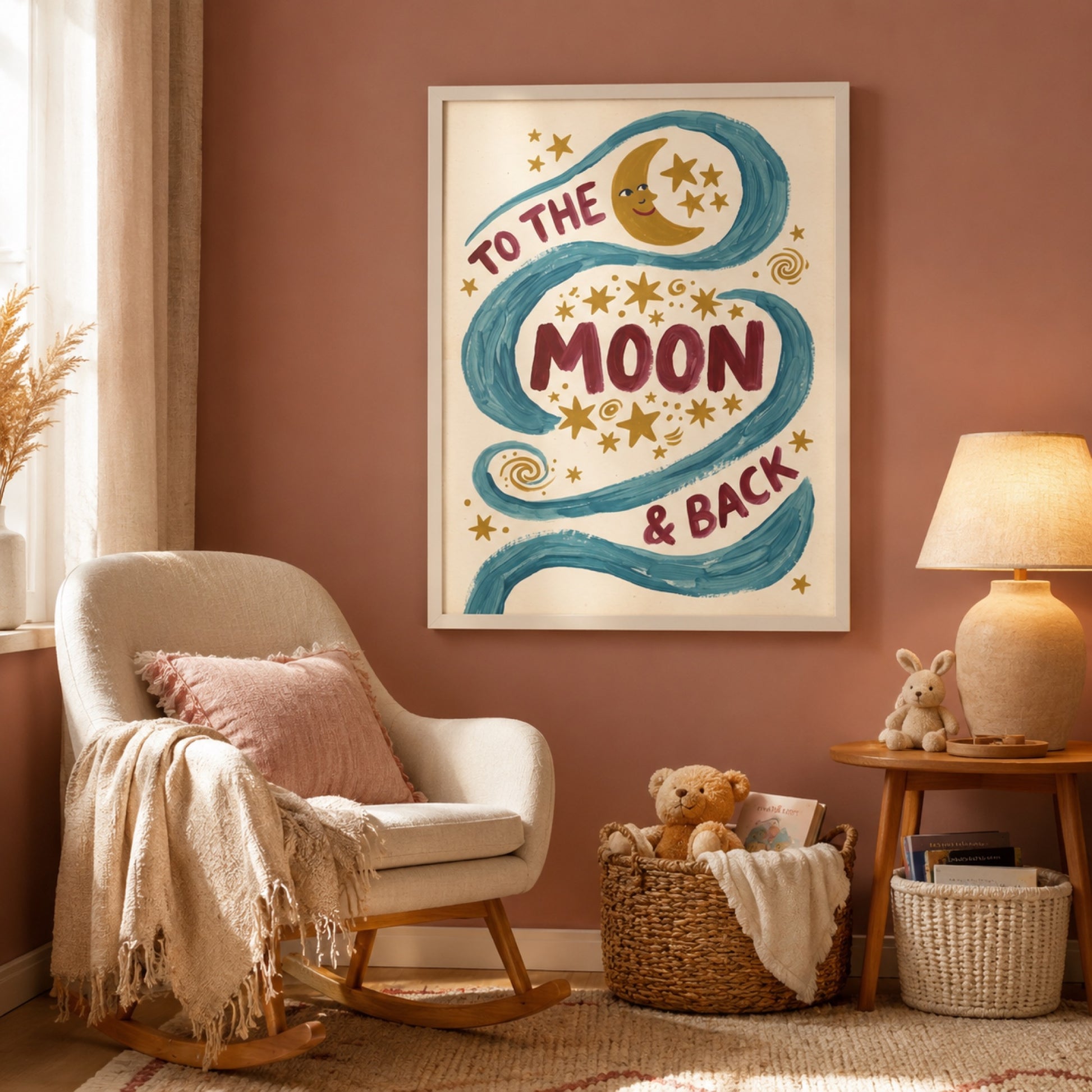 To the Moon and Back Wall Art Decor preview 5