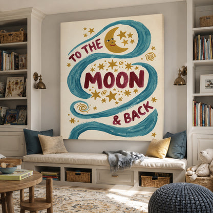 To the Moon and Back Wall Art Decor preview 6