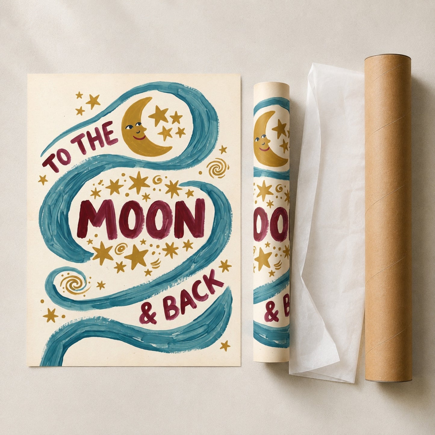 To the Moon and Back Wall Art Decor preview 9